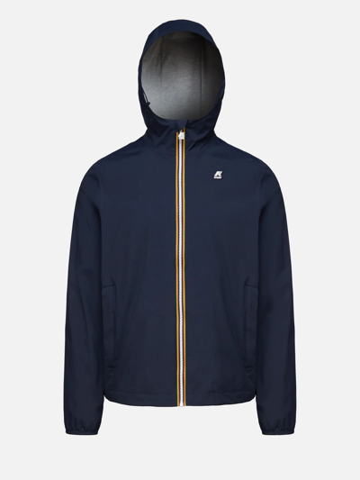 Shop K-way Jacques Nylon Stretch Jacket In Blue