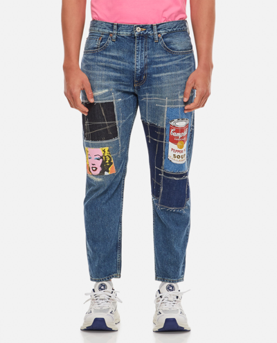 Junya Watanabe Patchwork Jeans In Blue