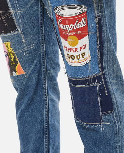 Junya Watanabe Patchwork Jeans In Blue
