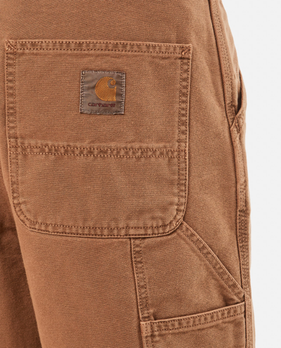 Shop Carhartt Single Knee Pant In Brown