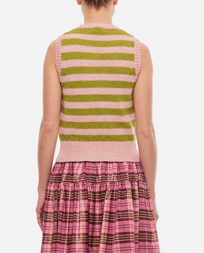 Shop Molly Goddard Rose Wool Vest In Pink
