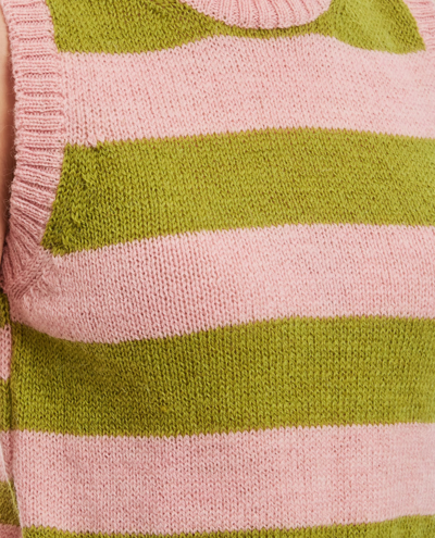 Shop Molly Goddard Rose Wool Vest In Pink