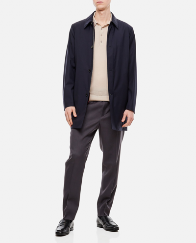 Shop Paul Smith Mens Coat With Gilet In Blue