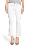 J BRAND 'Selena' Crop Bootcut Jeans (Blanc)