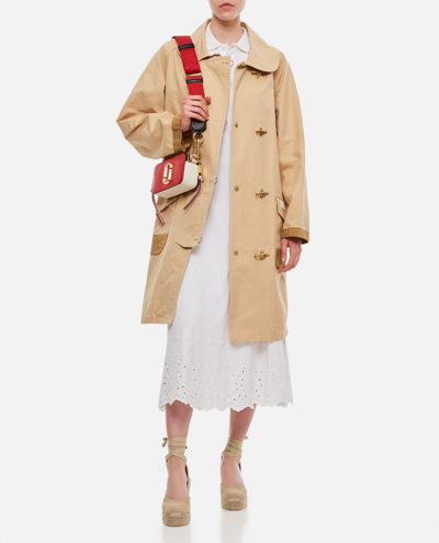 Shop Fay Archive 4 Hooks Caban Coat In Beige