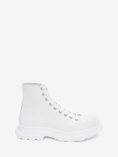 Shop Alexander Mcqueen Lace-up Chunky Sneakers In Silver