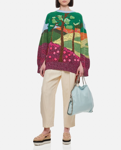 Shop Stella Mccartney Virgin Wool Sweater In Multicolour