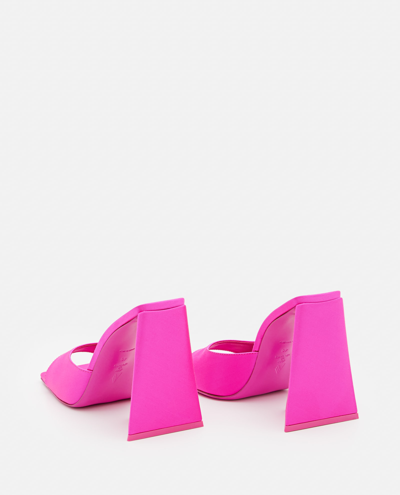 Shop Attico 115mm Devon Heeled Mules In Pink