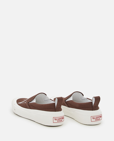 Shop Valentino Slip-on In Brown