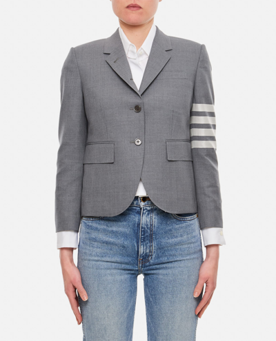 Shop Thom Browne Wool Jacket In Grey