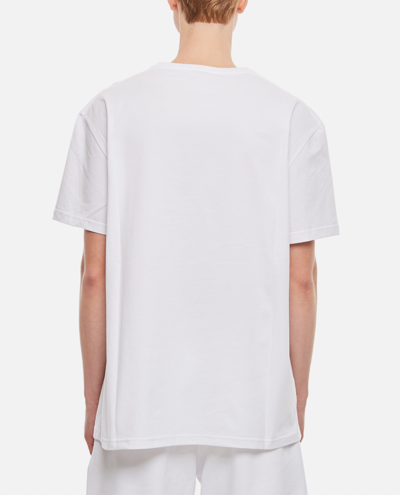 Shop Alexander Mcqueen Cotton Watercolor T-shirt In White