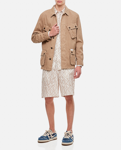 Shop Fay Field Jacket Archive In Beige