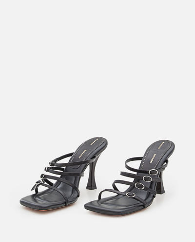 Shop Proenza Schouler 95mm Leather Sandals In Black