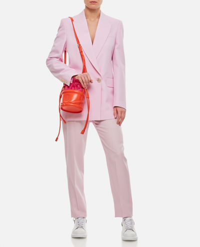 Alexander Mcqueen Women Double-breasted Jacket In Pink