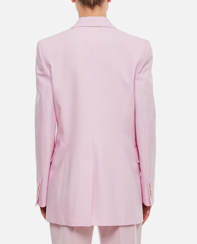 Alexander Mcqueen Women Double-breasted Jacket In Pink