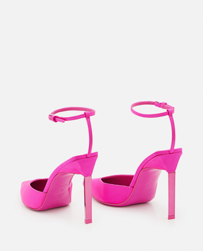 Shop Attico 105mm Perine Pumps With Ankle Strap In Pink