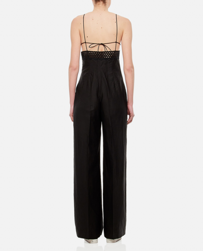 Shop Stella Mccartney All In One Broderie Anglaise Jumpsuit In Black