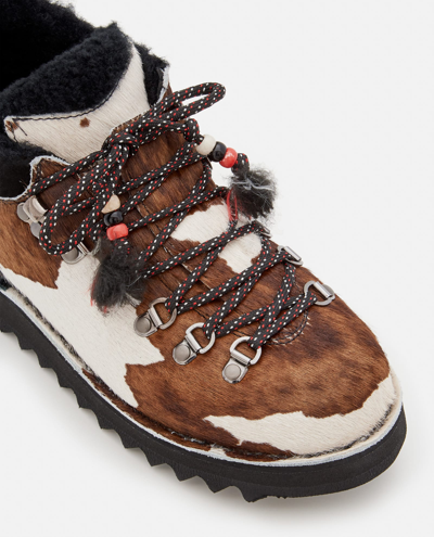 Alanui Capri Shoes Cavallino Boots In Brown