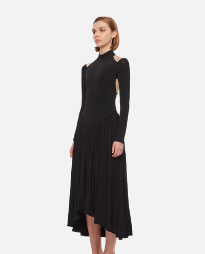 Shop Khaite Dasa Midi Dress In Black