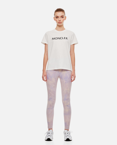 Moncler Abstract Pattern Leggings In Purple