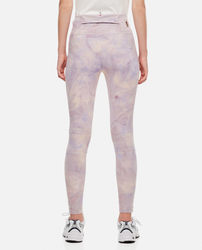 Moncler Abstract Pattern Leggings In Purple