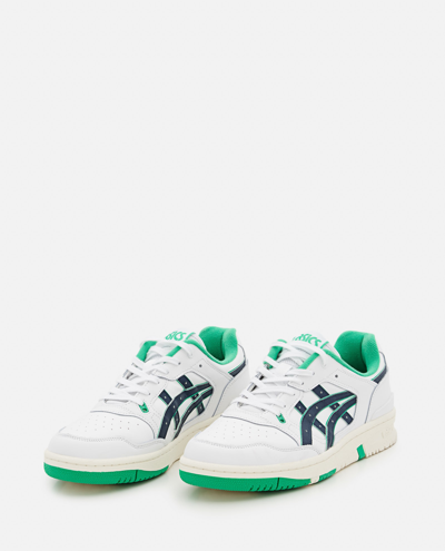 Shop Asics Ex89 Low-top Leather Sneakers In White