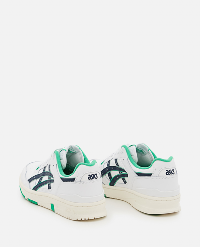 Shop Asics Ex89 Low-top Leather Sneakers In White