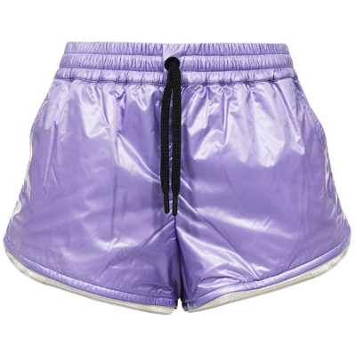 Moncler Polartec® Insulated Nylon Ripstop Shorts In Purple