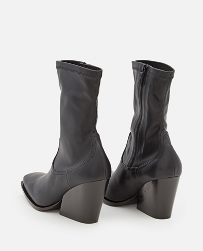 Shop Stella Mccartney Stretch Cowboy Boots In Black