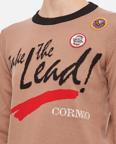 Cormio Take The Lead Knitted Sweater In Brown