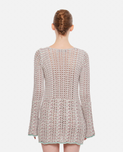 Marco Rambaldi Braided Knitted Dress In Pink
