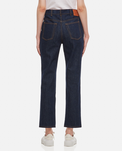 Shop Alexander Mcqueen Mid Rise Slim Boyfriend Jeans In Blue