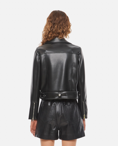 Shop Stand Studio Esmeralda Faux Leather Biker Jacket In Black