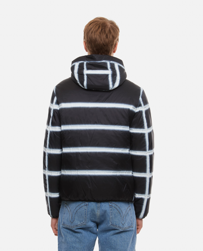 Givenchy Hooded Stripe-pattern Jacket In Blue