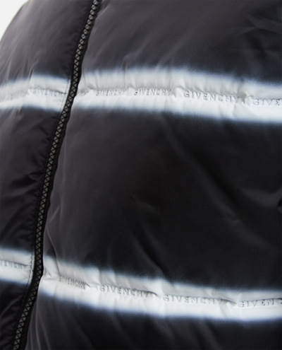 Shop Givenchy Printed  Nylon Puffer In Blue