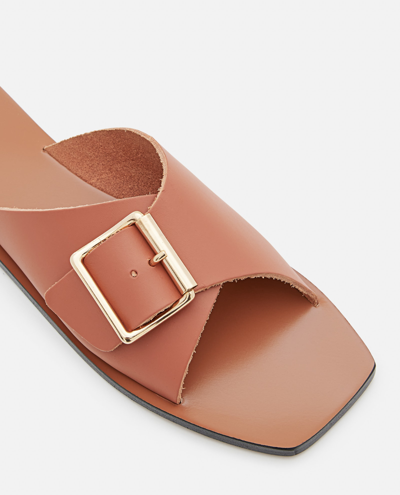 Shop Atp Atelier Monza Leather Sandals In Brown