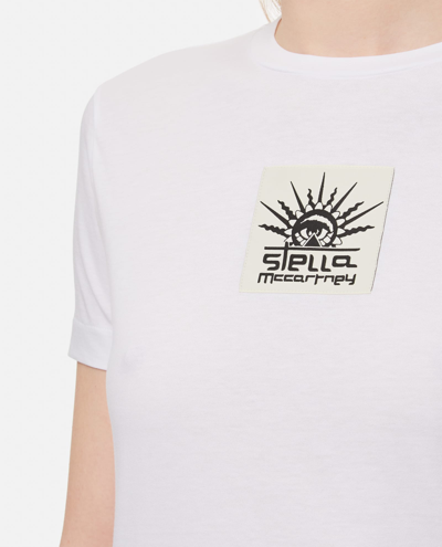 Shop Stella Mccartney Cotton Jersey T-shirt In White