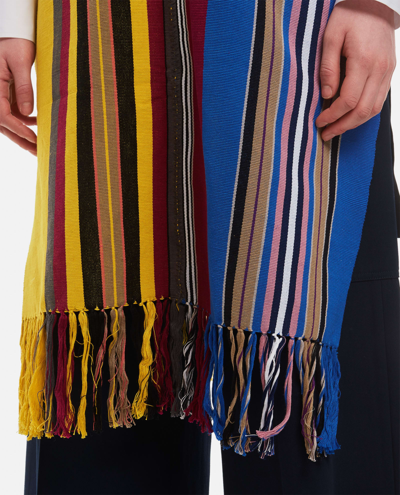 Colville Soliman Cotton Poncho In Multicolour