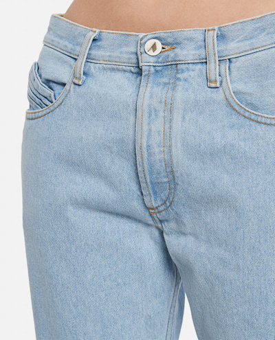Shop Attico Boyfriend Jeans In Clear Blue