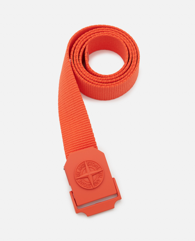 Stone Island Logo-buckle Belt In Orange | ModeSens