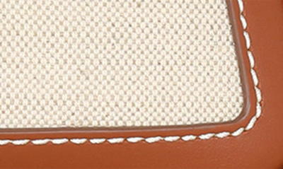 Shop Balmain B-army Canvas & Leather Shoulder Bag In Gem Natural/ Brown
