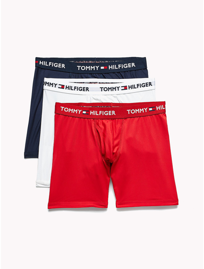 Tommy Hilfiger Everyday Micro Boxer Brief Three In Mahogany