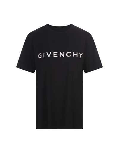Shop Givenchy Archetype Crewneck T In Black