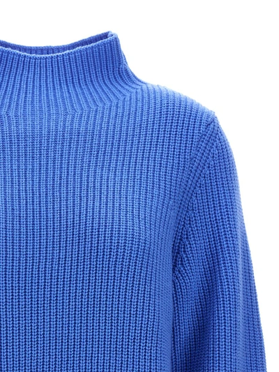 Shop Michael Kors Michael  Logo Sweater In Light Blue
