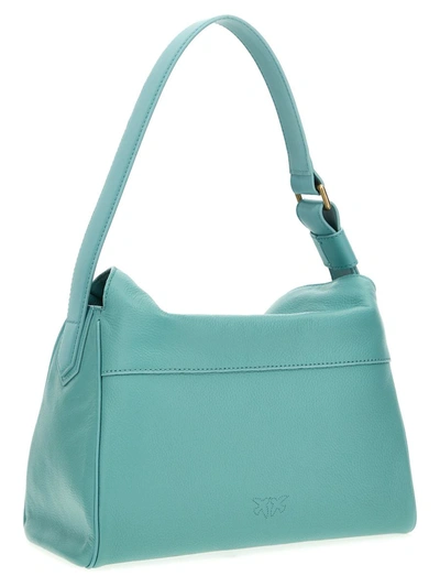 Shop Pinko 'leaf' Shoulder Bag In Light Blue