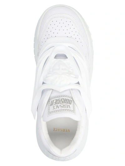 Shop Versace 'odyssey' Sneakers In White