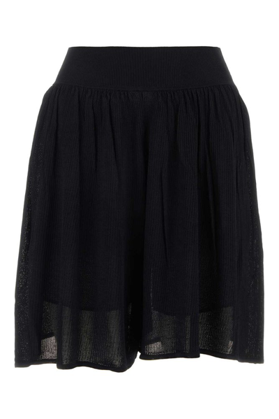 Shop Tory Burch High Waist Shorts In Black