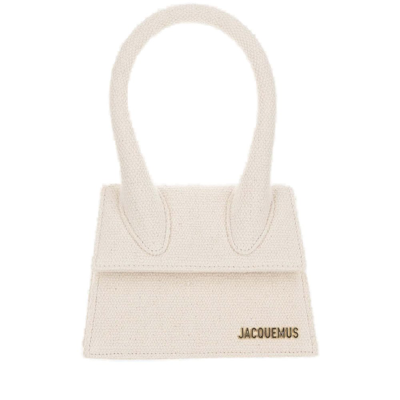 Shop Jacquemus Le Chiquito Moyen Signature Handbag In Beige