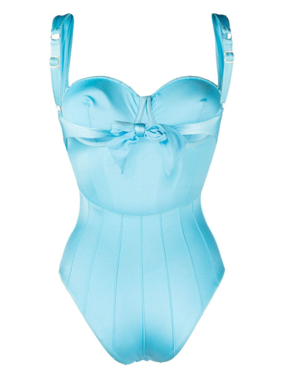 Noire Swimwear Balconette-style Swimsuit In Blue