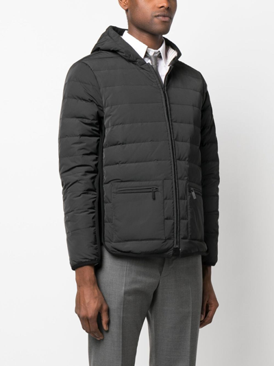 Thom Browne 4-bar Stripe Padded Jacket In Grey